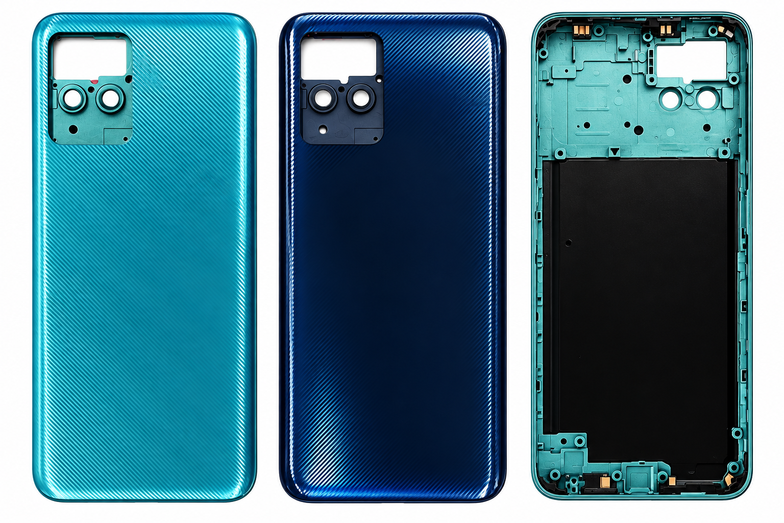 Compatible Replacement for Realme Narzo 50 4G Full Housing Body – Green & Deep Blue